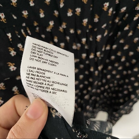 Faithfull the Brand x Anthropologie Dress Fresa Bell Sleeve Floral Print Mini 4 - Picture 8 of 9